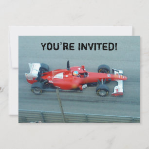 Einladung von Red Racing Car