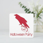 Einladung von Red Raven Halloween-Party 2 (Stehend Vorderseite)