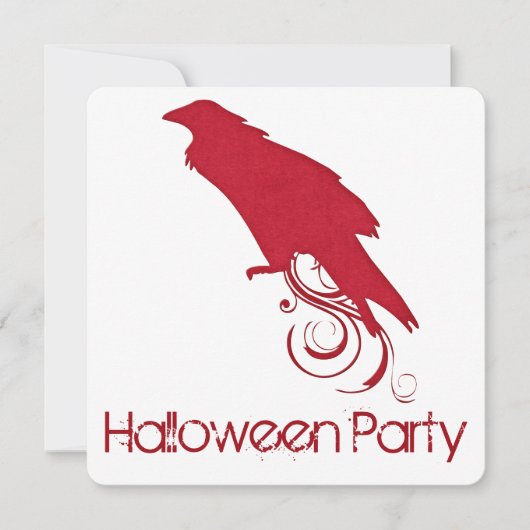Einladung von Red Raven Halloween-Party 2 (Vorderseite)