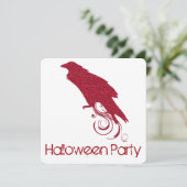 Einladung von Red Raven Halloween-Party 2 (Stehend Vorderseite)