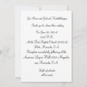 Einladung von Red Rote Rose Hochzeit (Rückseite)