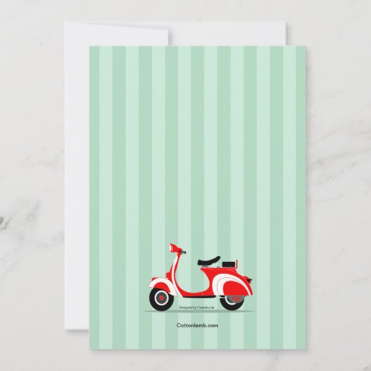 Einladung von Red Scooter (Rückseite)