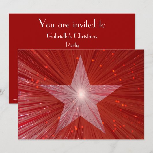 Einladung von Red Star (Vorne/Hinten)