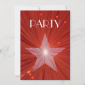 Einladung von Red Star "Party" (Vorderseite)