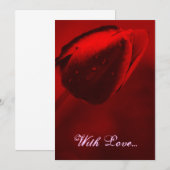 Einladung von Red Tulip (Vorne/Hinten)