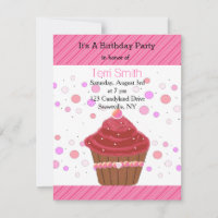 Einladung von Red Velvet Cupcake