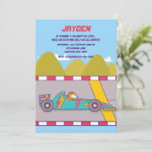 Einladung von Rennwagen (Stehend Vorderseite)