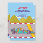 Einladung von Rennwagen (Vorne/Hinten)