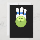 Einladung von Retro Bowling Birthday Party (Rückseite)