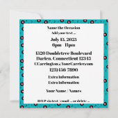 Einladung von Retro Diner (Rückseite)