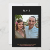 Einladung von Retro Floral (Rückseite)