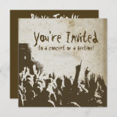 Einladung von Retro Stached Rock (Vorne/Hinten)