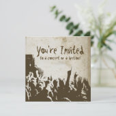 Einladung von Retro Stached Rock (Stehend Vorderseite)