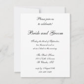 Einladung von Rings and White Pearls (Rückseite)