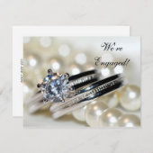 Einladung von Rings and White Pearls (Vorne/Hinten)