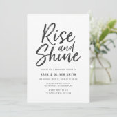 Einladung von Rise and Shine Brunch (Stehend Vorderseite)