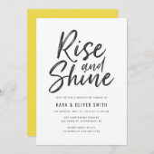 Einladung von Rise and Shine Brunch (Vorne/Hinten)