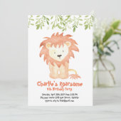 Einladung von Roarsome Birthday (Stehend Vorderseite)