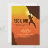 Einladung von Rock Climber (Vorderseite)