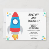 Einladung von Rocket Birthday (Vorderseite)
