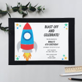 Einladung von Rocket Birthday
