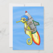 Einladung von Rocket Seepferd zum Geburtstag (Rückseite)