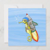 Einladung von Rocket Seepferd zum Geburtstag (Rückseite)