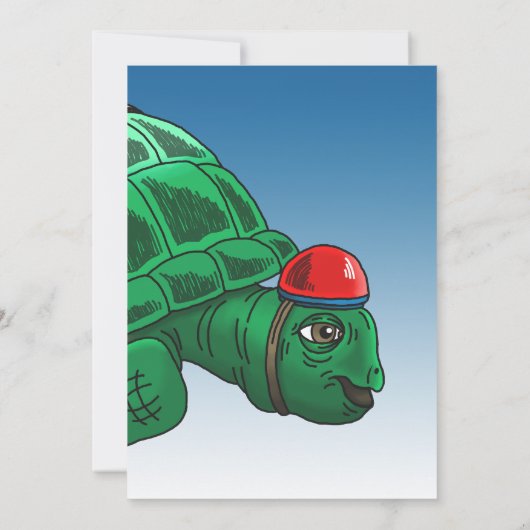Einladung von Rocket Turtle zum Geburtstag (Rückseite)