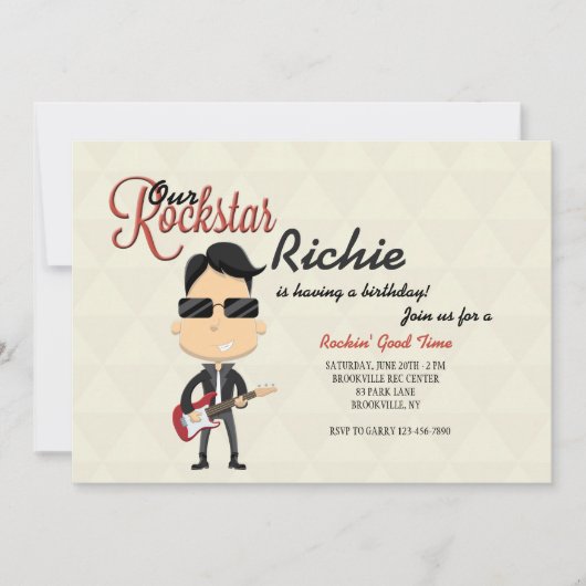 Einladung von Rockstar (Vorderseite)