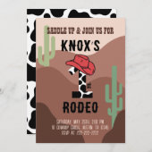 Einladung von Rodeo zum Geburtstag (Vorne/Hinten)