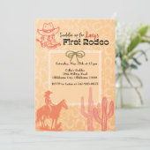 Einladung von Rodeo zum Geburtstag (Stehend Vorderseite)