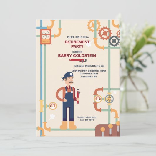 Einladung von Rohrwerken (Stehend Vorderseite)