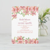 Einladung von Rosa Azaleen (Stehend Vorderseite)