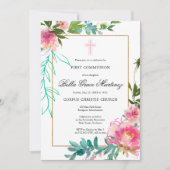 Einladung von Rosa Peony (Vorderseite)