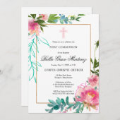 Einladung von Rosa Peony (Vorne/Hinten)