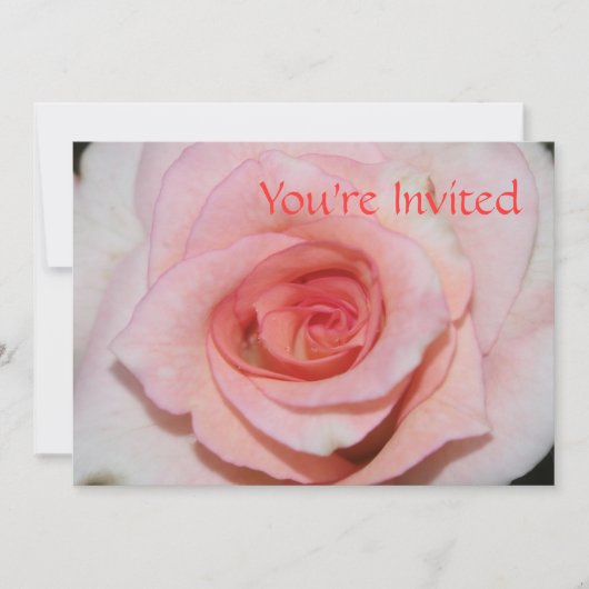 Einladung von Rosa Rose (Vorderseite)