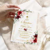 Einladung von Rosas Rojas para Bautizo