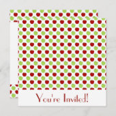 Einladung von Roten und Grünen Äpfeln (Vorne/Hinten)