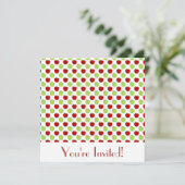 Einladung von Roten und Grünen Äpfeln (Stehend Vorderseite)