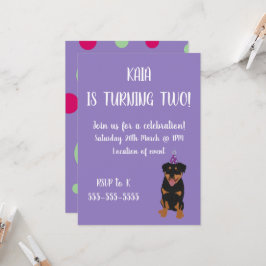 Einladung von Rottweiler zum Geburtstag