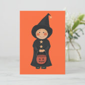 Einladung von Rotzunge-Halloween-Party (Stehend Vorderseite)