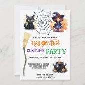 Einladung von Rotzunge und Black Cat Halloween-Par (Vorderseite)