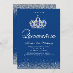 Einladung von Royal Blue Quinceanera