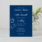 Einladung von Royal Blue und Real Silver Foil (Stehend vorne)