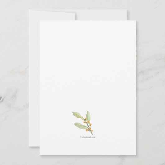 Einladung von Rubrum Lilies (Rückseite)