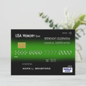 EINLADUNG VON RÜCKSTÄNDEN, WESENTLICH, KREDITKARTE (Stehend Vorderseite)