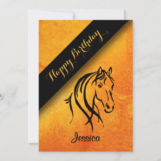 Einladung von Rust Equine Birthday (Vorderseite)
