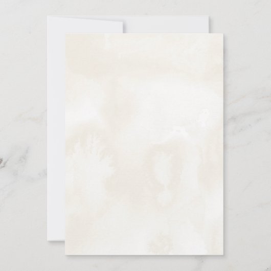 Einladung von Rustikal Fall Floral Hochzeit (Rückseite)