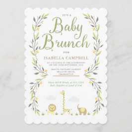 Einladung von Safari Baby Brunch