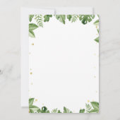 Einladung von Safari Party Animal Gender (Rückseite)